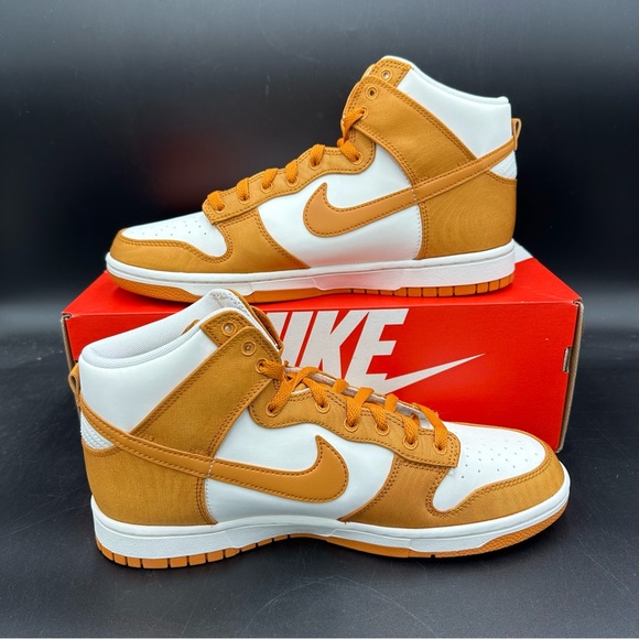 Nike Dunk High Retro Sneakers Monarch Sail White DV7223-800 Men's Size 10.5 - Picture 2 of 8